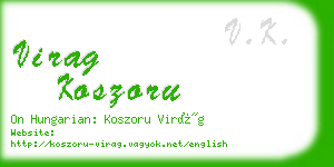 virag koszoru business card